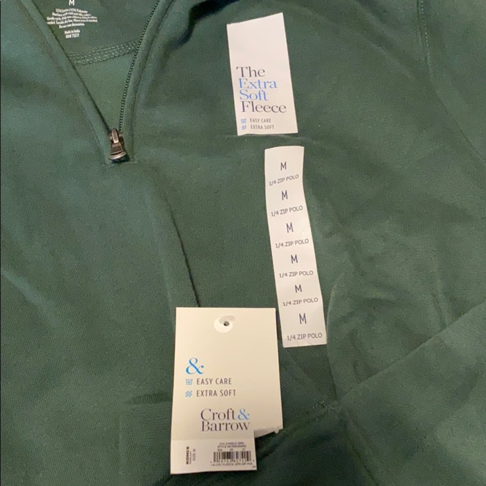Men’s extra soft green pullover - Picture 2 of 2